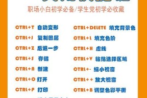 电脑Ctrl快捷键大全表格图（掌握Ctrl快捷键）