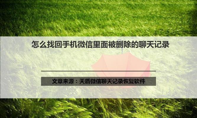 如何查看删除的微信聊天记录（教你恢复被删除的微信聊天记录，轻松找回重要信息）  第2张