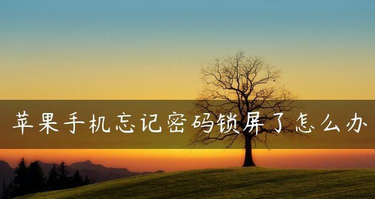 解开苹果锁屏密码的方法（忘记苹果密码怎么办）  第1张